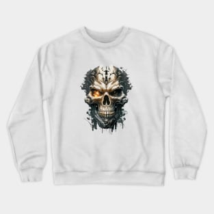 Skull Wild Life Painting Dark Character Spirit Crewneck Sweatshirt